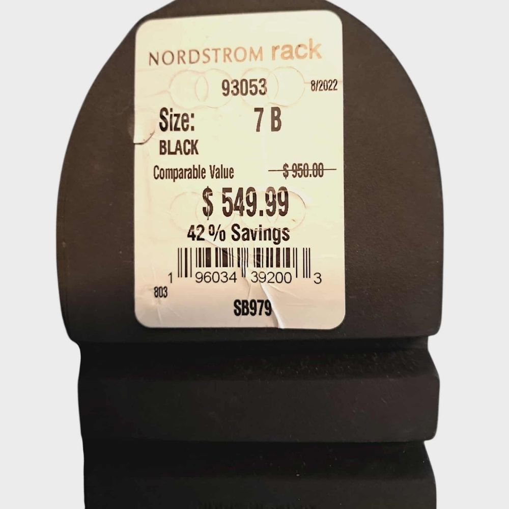 Stuart Weitzman NWOB Chalet Lug City Suede Over The Knee Boot Black Size 7 B - Picture 9 of 9